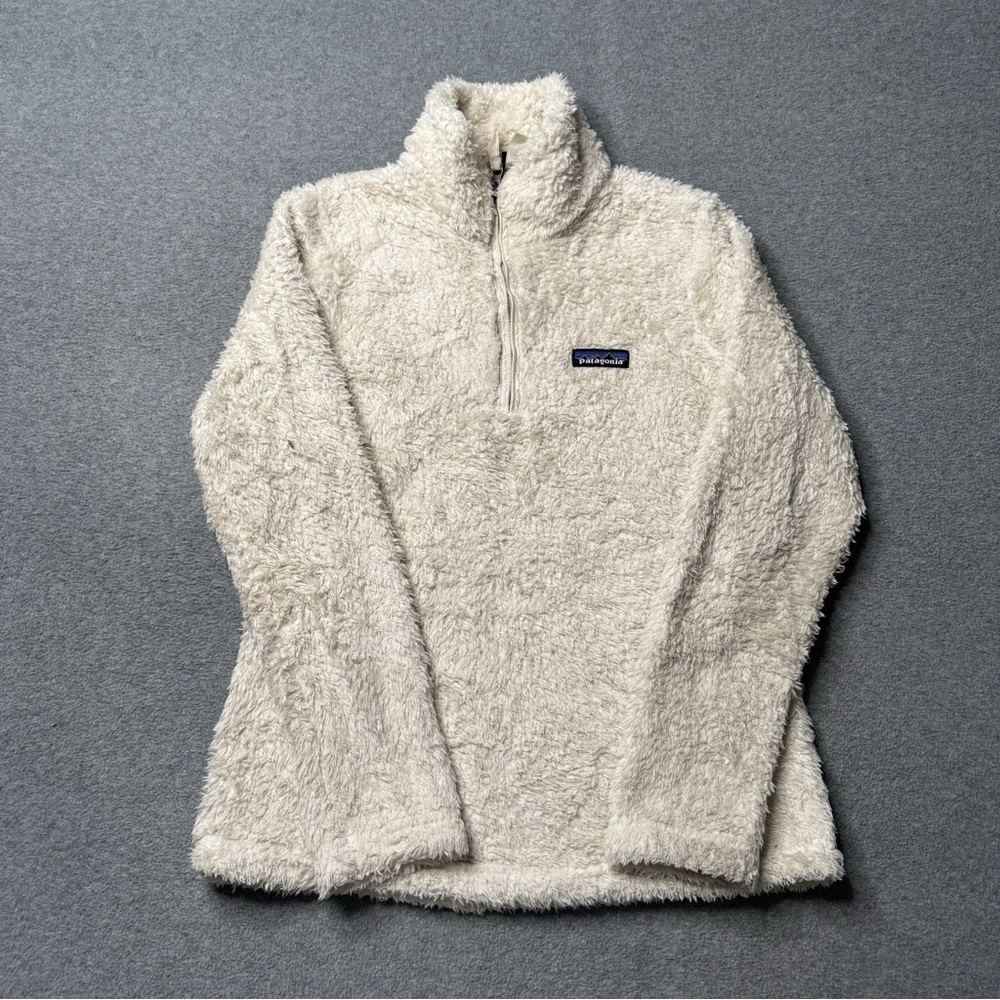 Patagonia Women's Off-White Fleece Turtleneck Sweater